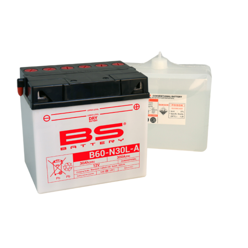Batterie BS Battery pour Moto BMW 1000 K 1 Abs 1989 à 1993 53030 / 12V 30Ah Neuf