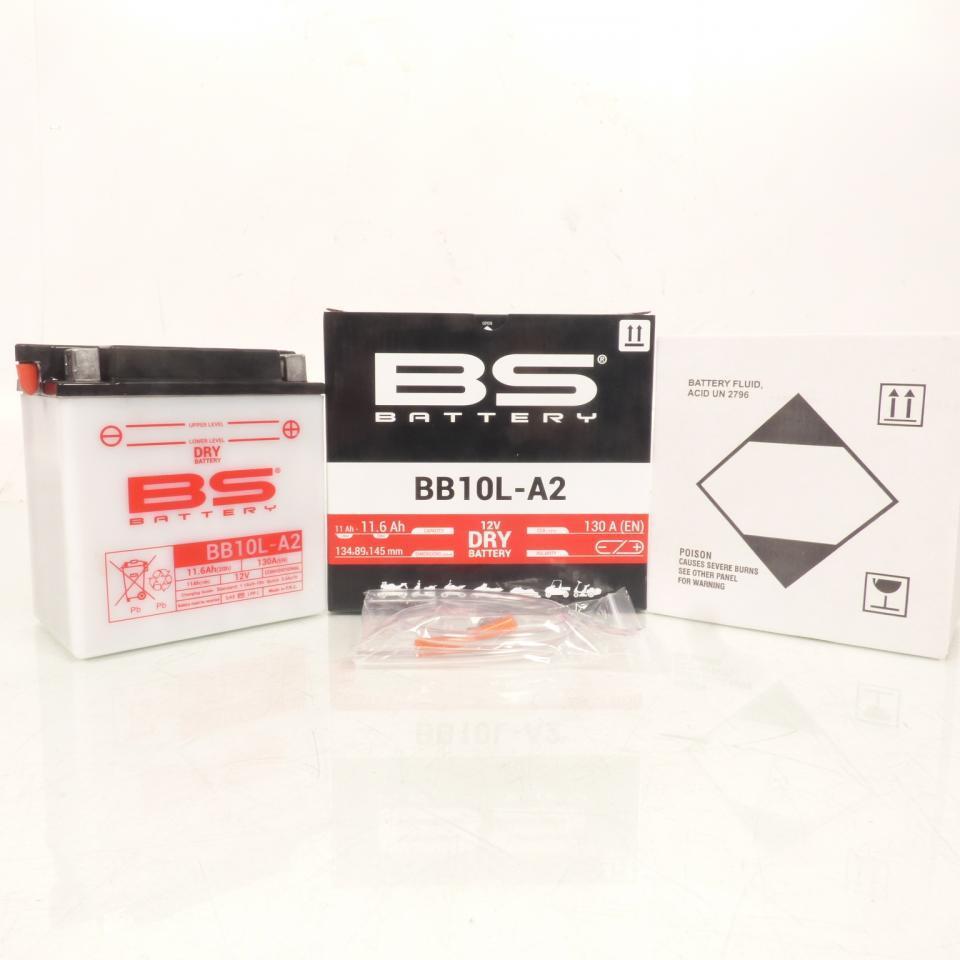 Batterie BS Battery pour Moto Suzuki 550 Gs D Rayons 1977 YB10L-A2 / 12V 11Ah Neuf