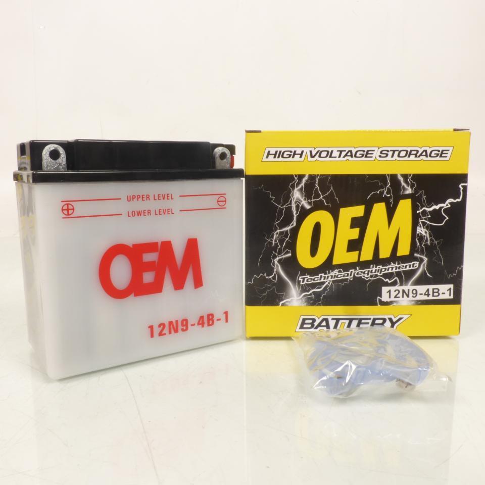 Batterie OEM pour Moto Honda 125 CB 1982 à 1986 12N9-4B-1 / 12V 9Ah Neuf