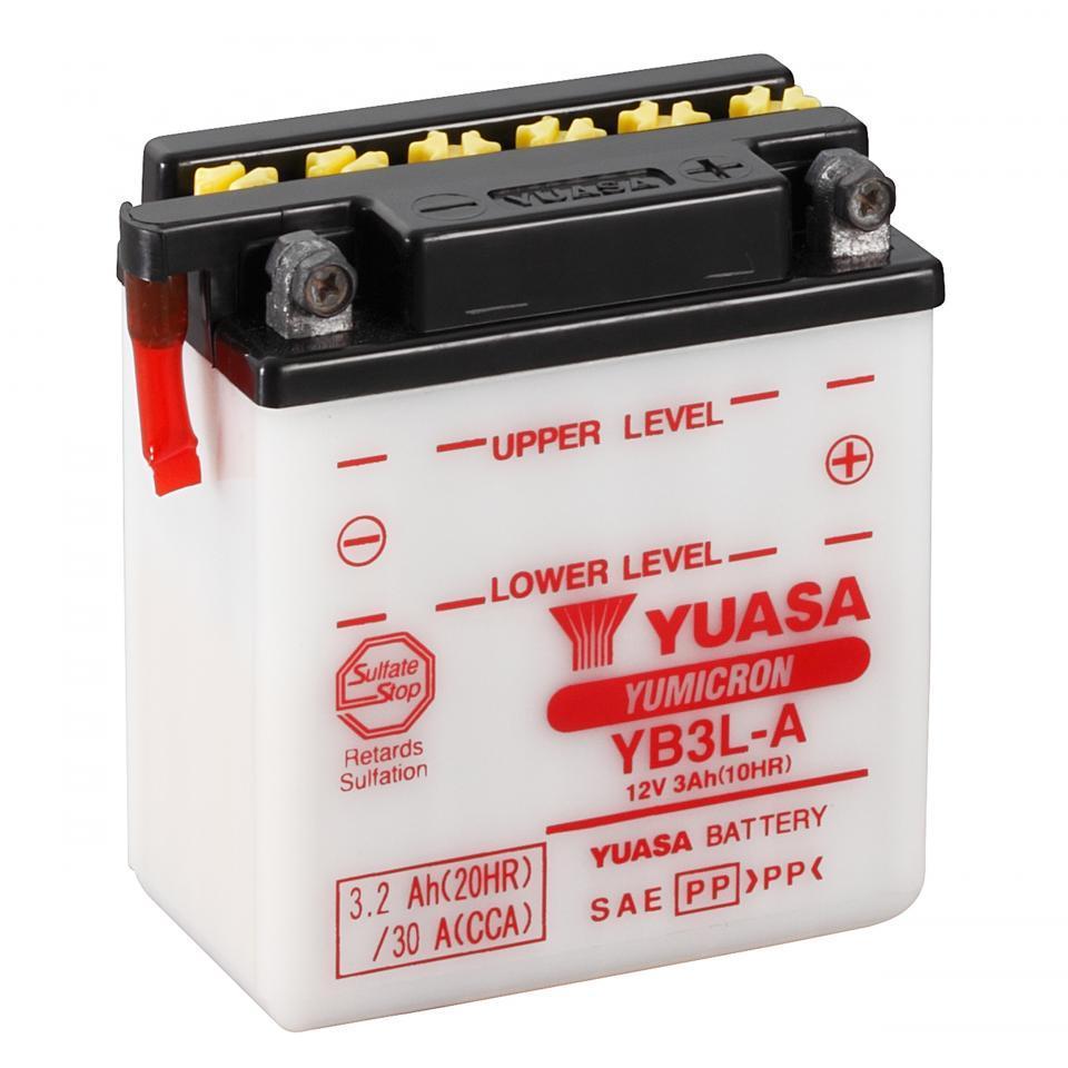 Batterie Yuasa pour Moto MBK 50 X-Limit Trail 8T 2000 à 2002 YB3L-A / 12V 3Ah Neuf