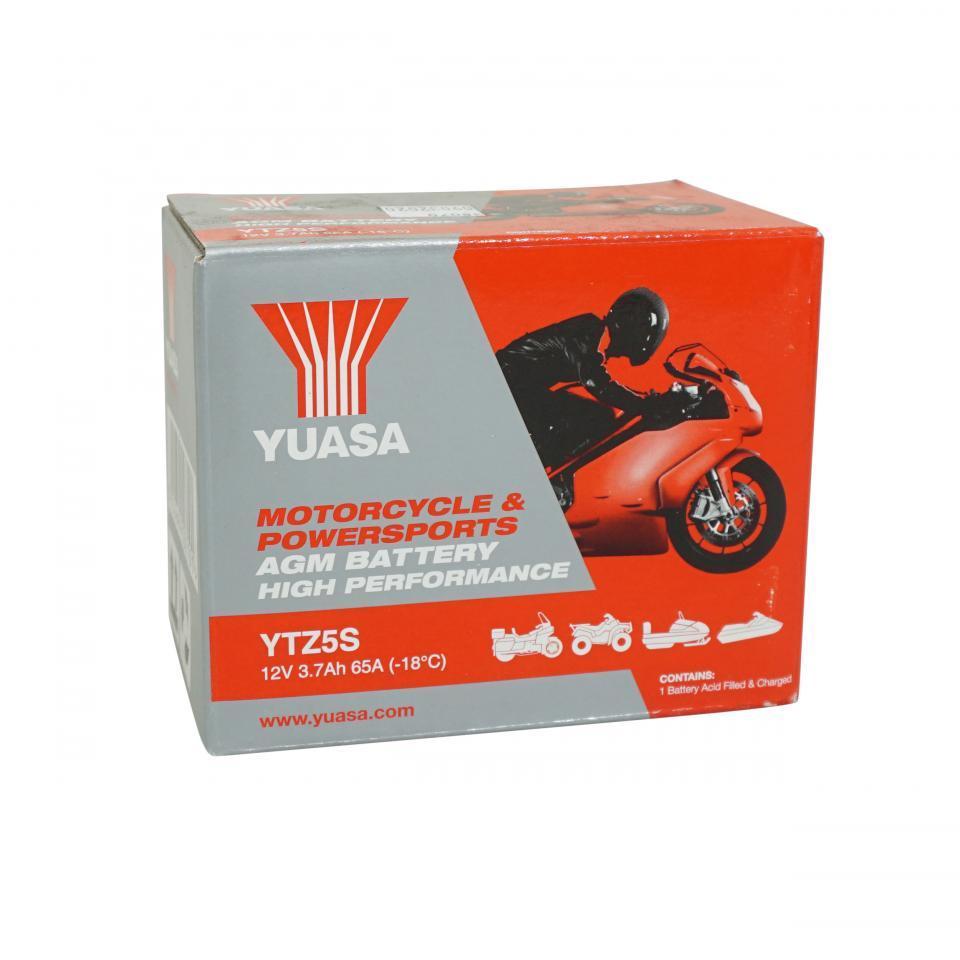 Batterie Yuasa pour Moto Honda 125 MSX 2013 à 2019 YTZ5-S / 12V 3.7Ah Neuf