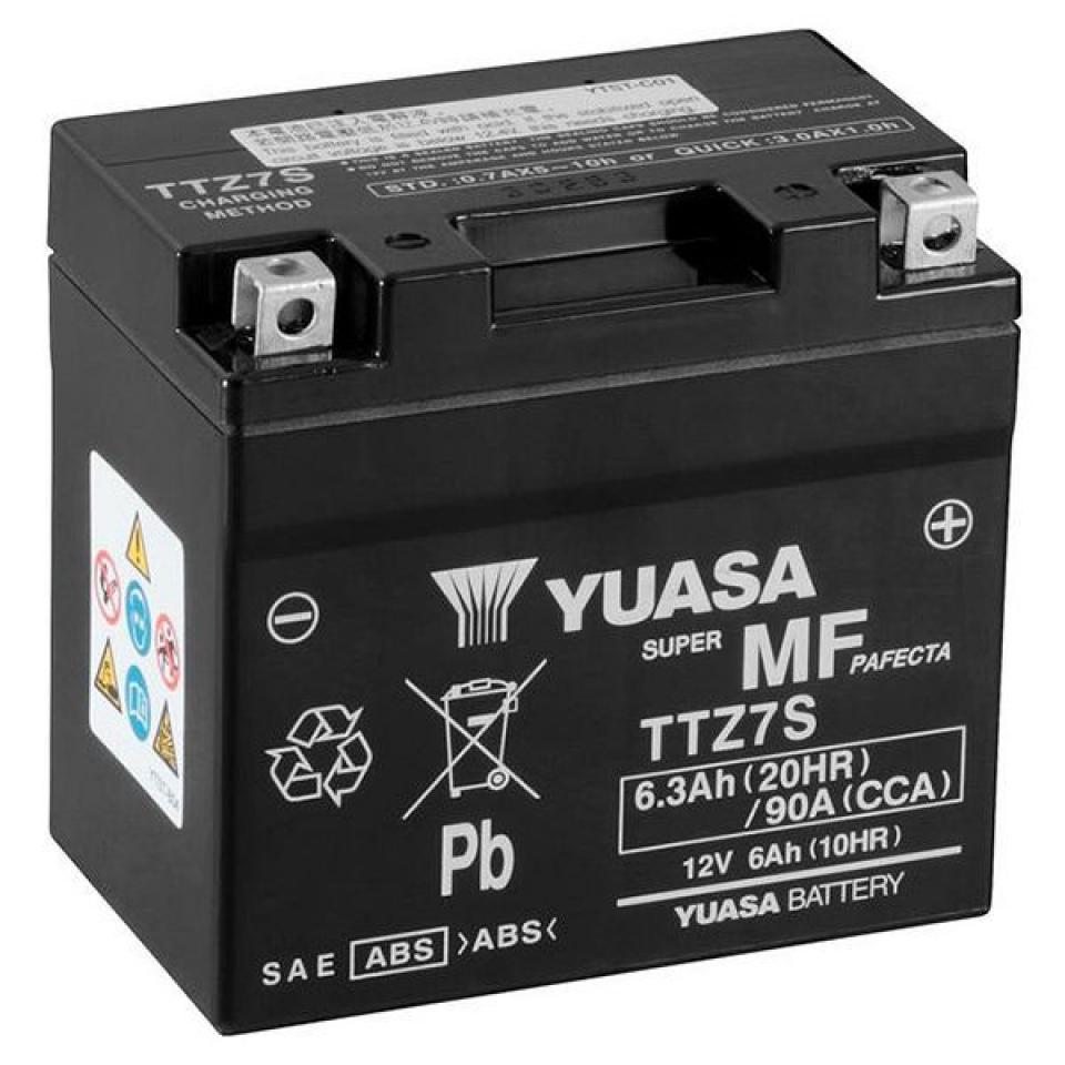 Batterie Yuasa pour Scooter Yamaha 125 MW Tricity 3 Roues Euro4 2017 à 2021 YTZ7S-BS SLA / 12V 6Ah Neuf