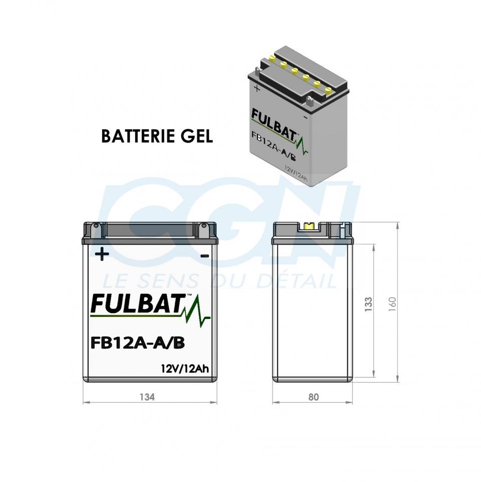 Batterie Fulbat pour Moto Kawasaki 600 GPZ R 1985 à 1989 Neuf
