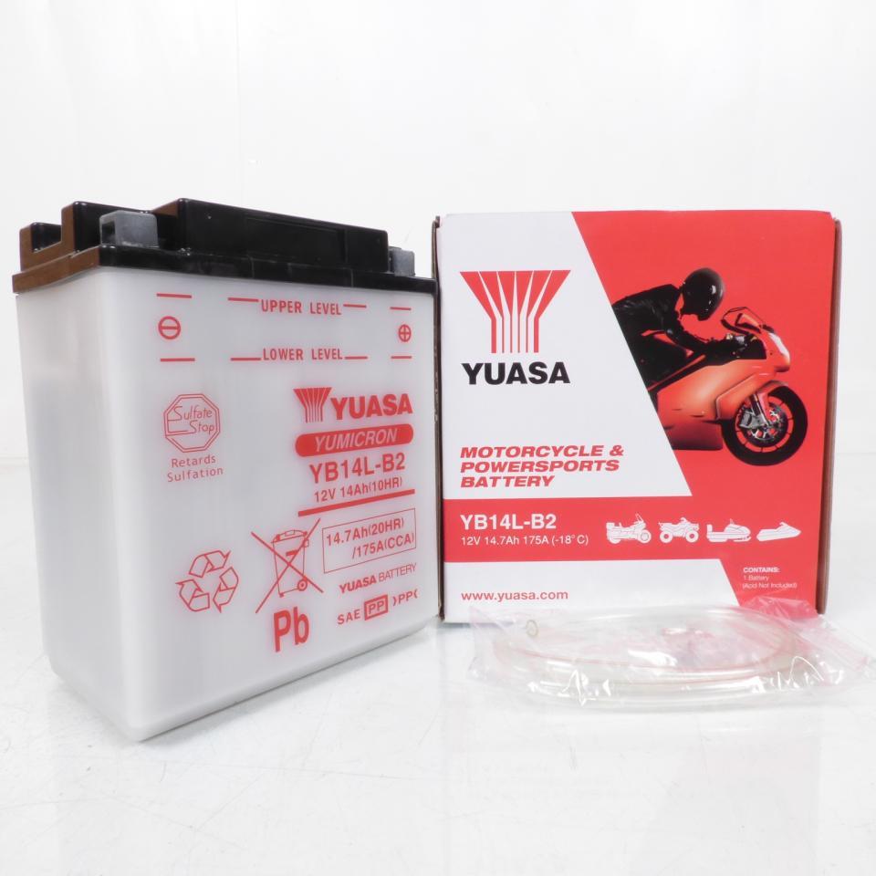 Batterie Yuasa pour Moto Suzuki 750 DR 1988 à 1989 YB14L-B2 Neuf
