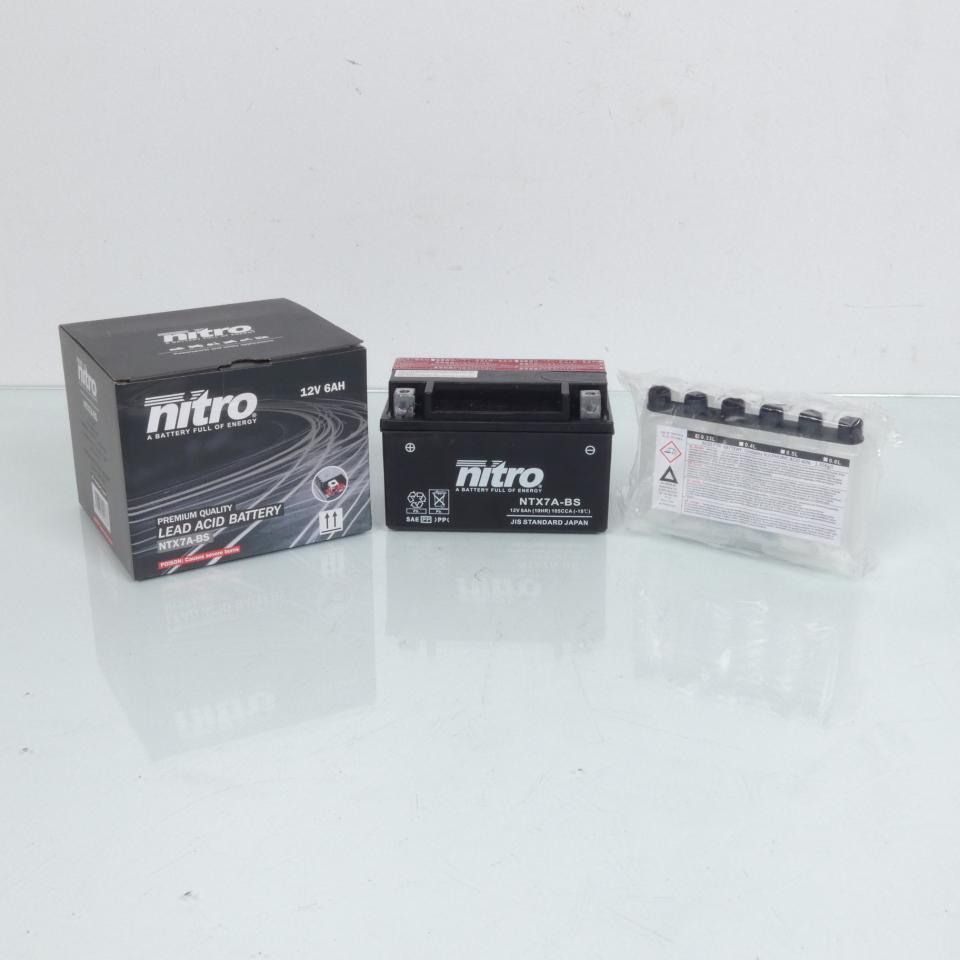 Batterie Nitro pour Moto Kymco 125 Zing 1996 à 2007 YTX7A-BS / 12V 6Ah Neuf