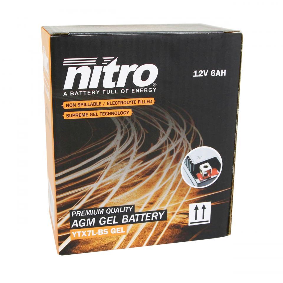 Batterie Nitro pour Moto Yamaha 125 YBR 2007 à 2010 Neuf