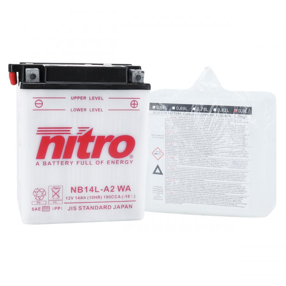 Batterie Nitro pour Moto Honda 500 CX 1978 à 1982 Neuf