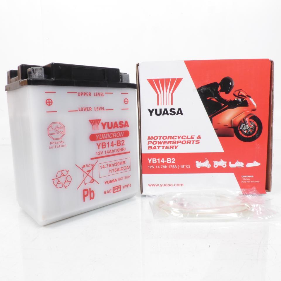 Batterie Yuasa pour Moto Honda 750 VFR 1987 à 1989 YB14-B2 / 12V 14Ah Neuf