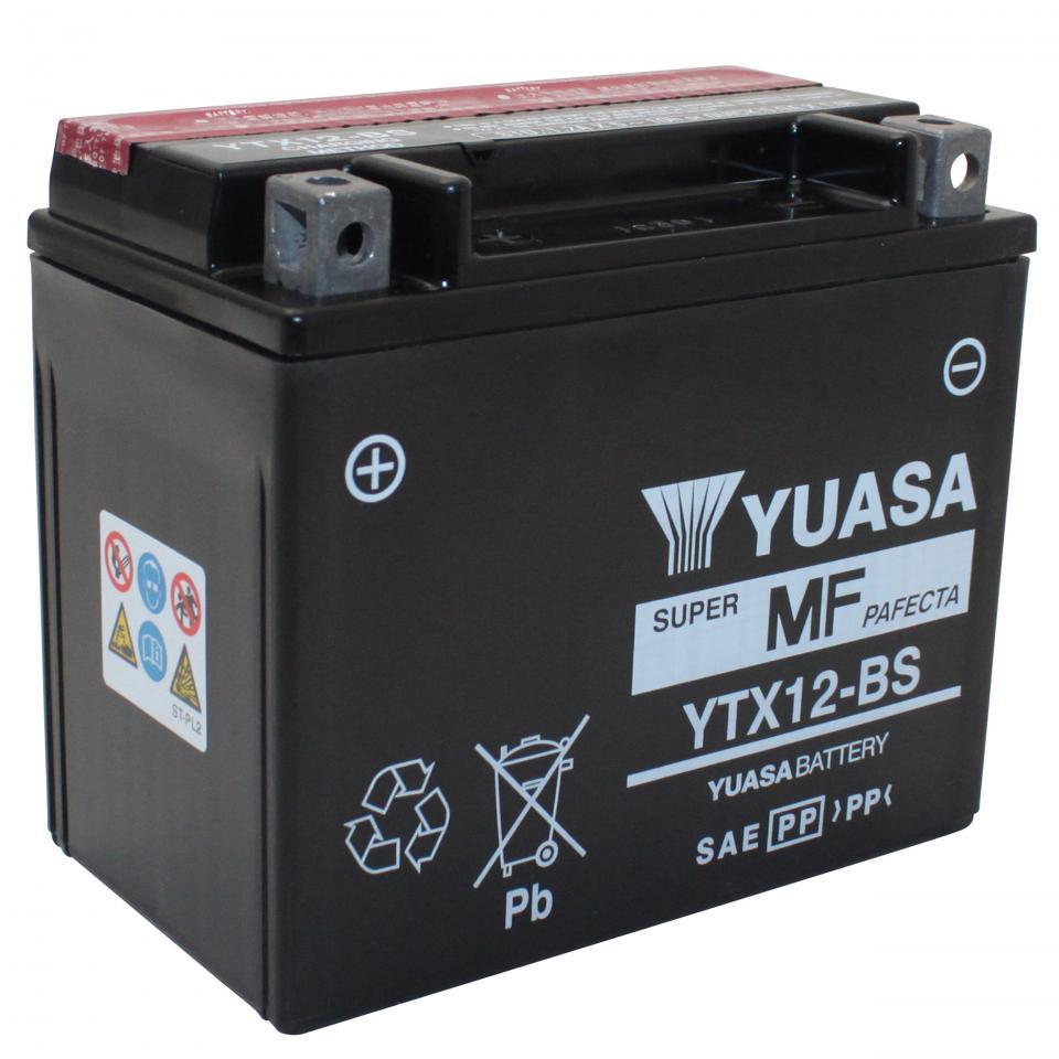 Batterie Yuasa pour Moto Triumph 1200 Thruxton R 2016 à 2021 YTX12-BS / 12V 10Ah Neuf