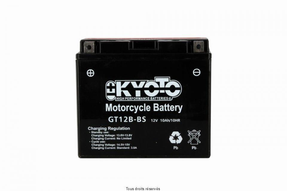 Batterie Kyoto pour Moto Ducati 620 Multistrada 2005 à 2006 YT12B-BS / 12V 10Ah Neuf