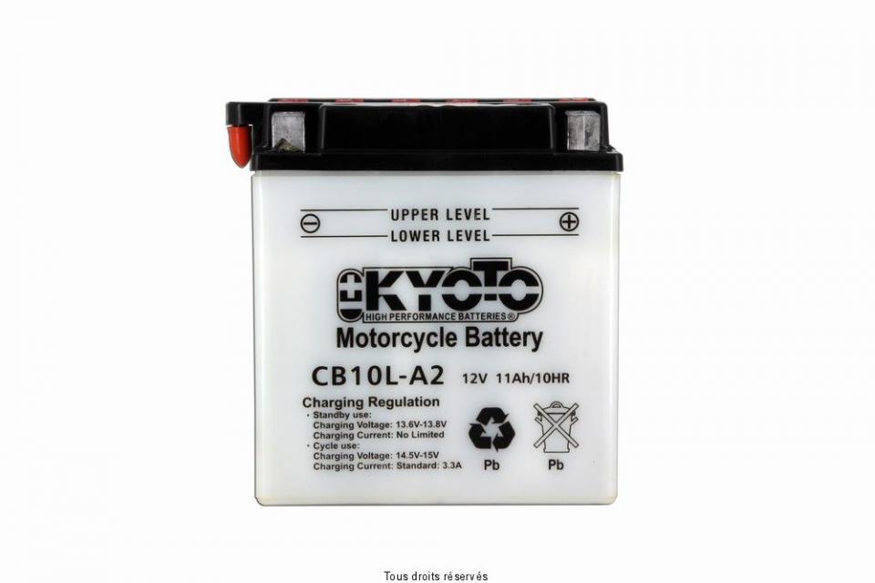 Batterie Kyoto pour Moto Suzuki 550 Gs D Rayons 1977 YB10L-A2 / 12V 11Ah Neuf