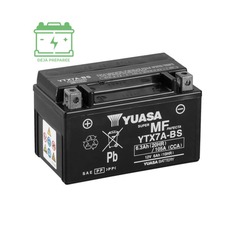 Batterie Yuasa pour Moto Hyosung 125 Rx Sm 2006 à 2011 YTX7A-BS / 12V 6Ah Neuf