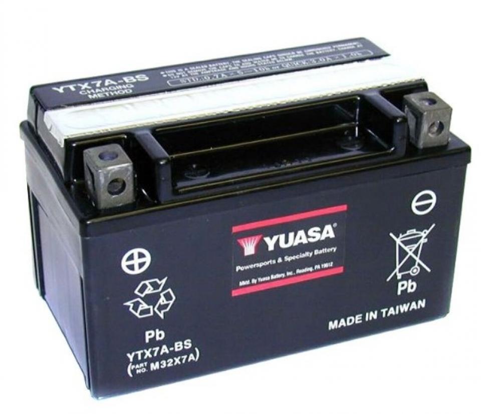 Batterie Yuasa pour Scooter Peugeot 50 Tweet evo 2014 à 2019 YTX7A-BS / 12V 6Ah Neuf