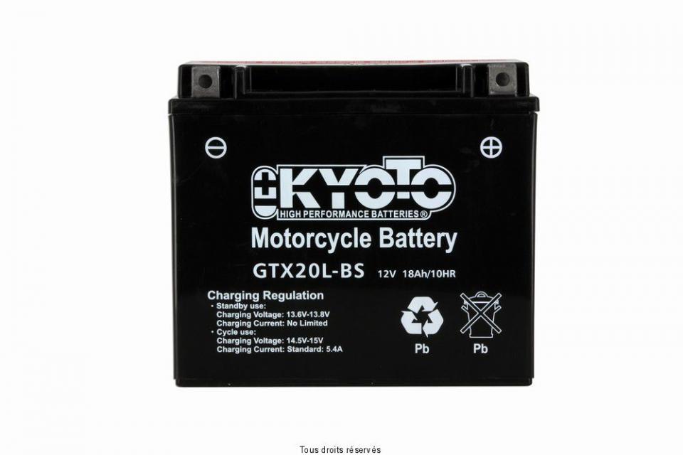 Batterie Kyoto pour Quad CAN-AM 500 Outlander 4X4 Auto 2007 à 2015 YTX20L-BS / 12V 18Ah Neuf