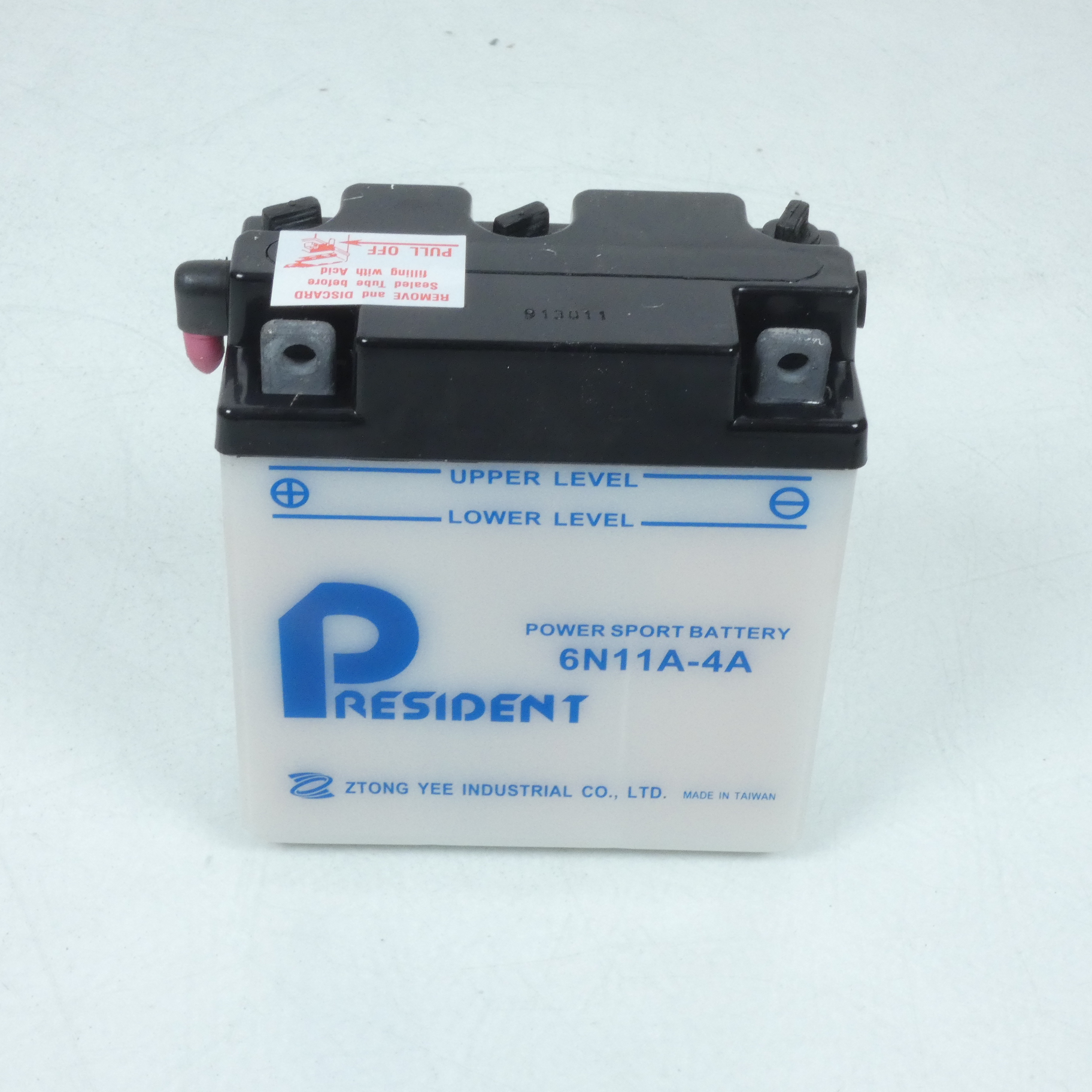 Batterie 6V 11AH President 6N11A-4A avec entretien pour moto Neuf