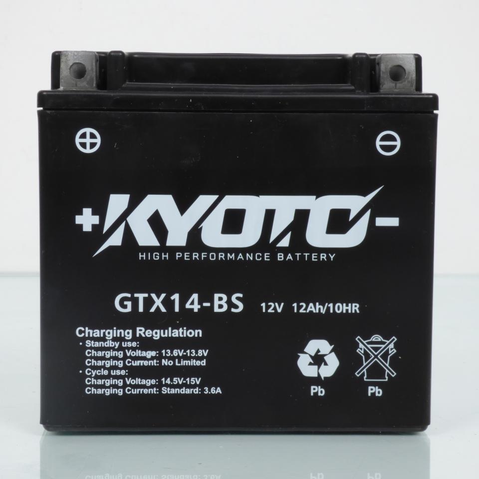 Batterie Kyoto pour moto Honda 500 TRX 2001-2012 YTX14-BS / 12V 12Ah Neuf