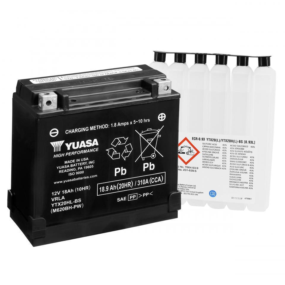 Batterie Yuasa pour Quad Polaris 850 Sportsman 2009 à 2012 YTX20HL-BS / 12V 18Ah Neuf