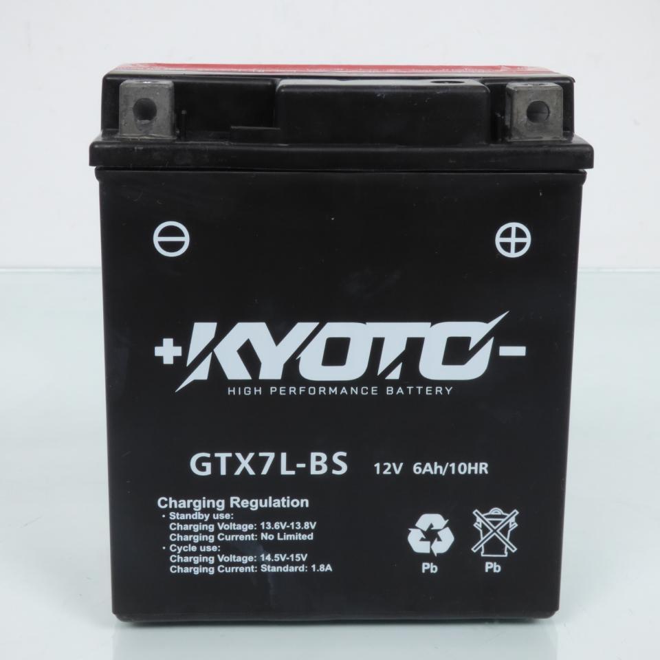 Batterie Kyoto pour Scooter Piaggio 125 Vespa Primavera 4T 3V Iget 2016 à 2022 YTX7L-BS / 12V 6Ah Neuf