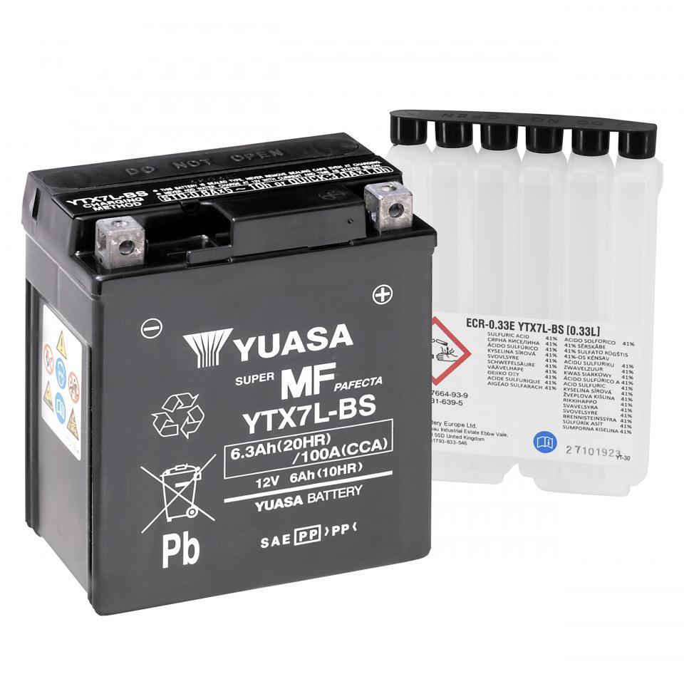 Batterie Yuasa pour Scooter Aprilia 125 Mojito retro 2003 à 2007 YTX7L-BS / 12V 6Ah Neuf