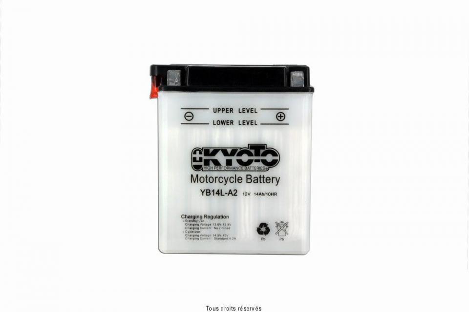 Batterie Kyoto pour Moto Triumph 955 DAYTONA MONOBRAS 1997 à 2001 YB14L-A2 / 12V 14.7Ah Neuf