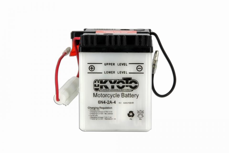 Batterie Kyoto pour Moto Suzuki 50 AP 1975 à 1978 6N4-2A-4 / 6V 4Ah Neuf