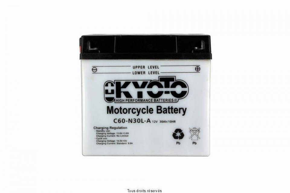 Batterie Kyoto pour Moto Moto Guzzi 1100 California Ev Touring 2002 à 2006 Y60-N30L-A / 12V 30Ah Neuf