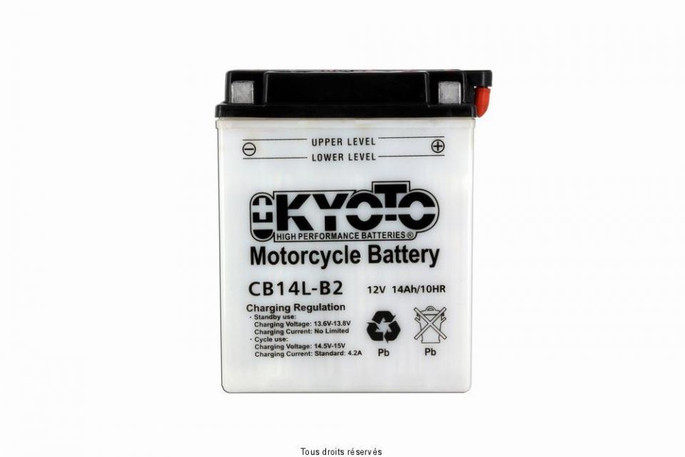 Batterie Kyoto pour Moto Suzuki 800 Dr S Big 1990 à 1993 YB14L-B2 / 12V 14Ah Neuf