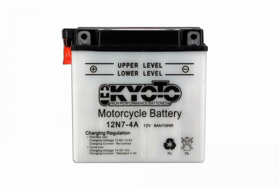 Batterie Kyoto pour Moto Sym 125 Xs K 2007 à 2013 12N7-4A / 12V 7Ah Neuf