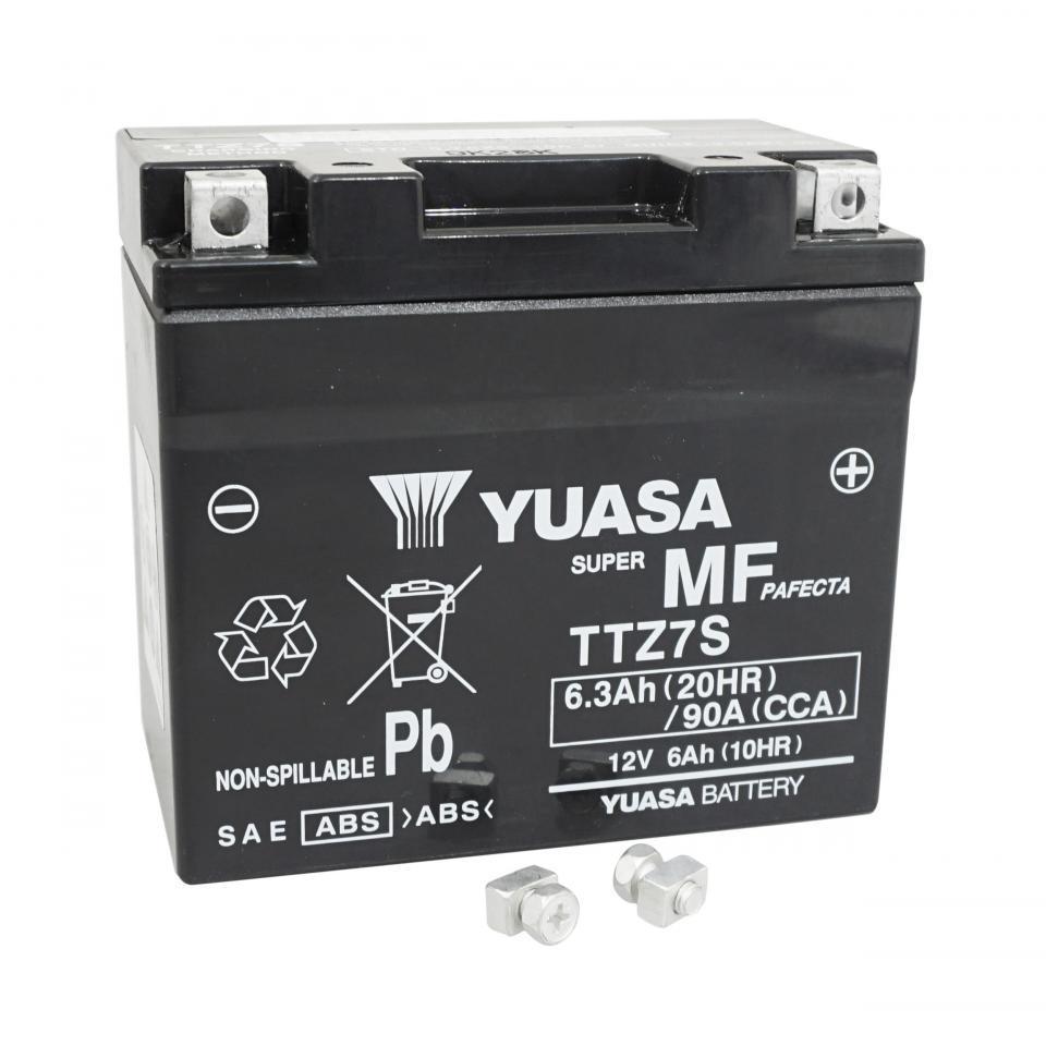 Batterie Yuasa pour Moto Yamaha 250 Wr-F 4T 2008 à 2019 YTZ7S-BS / YTZ7-S / YTZ7-SLA / 12V 6.3Ah Neuf