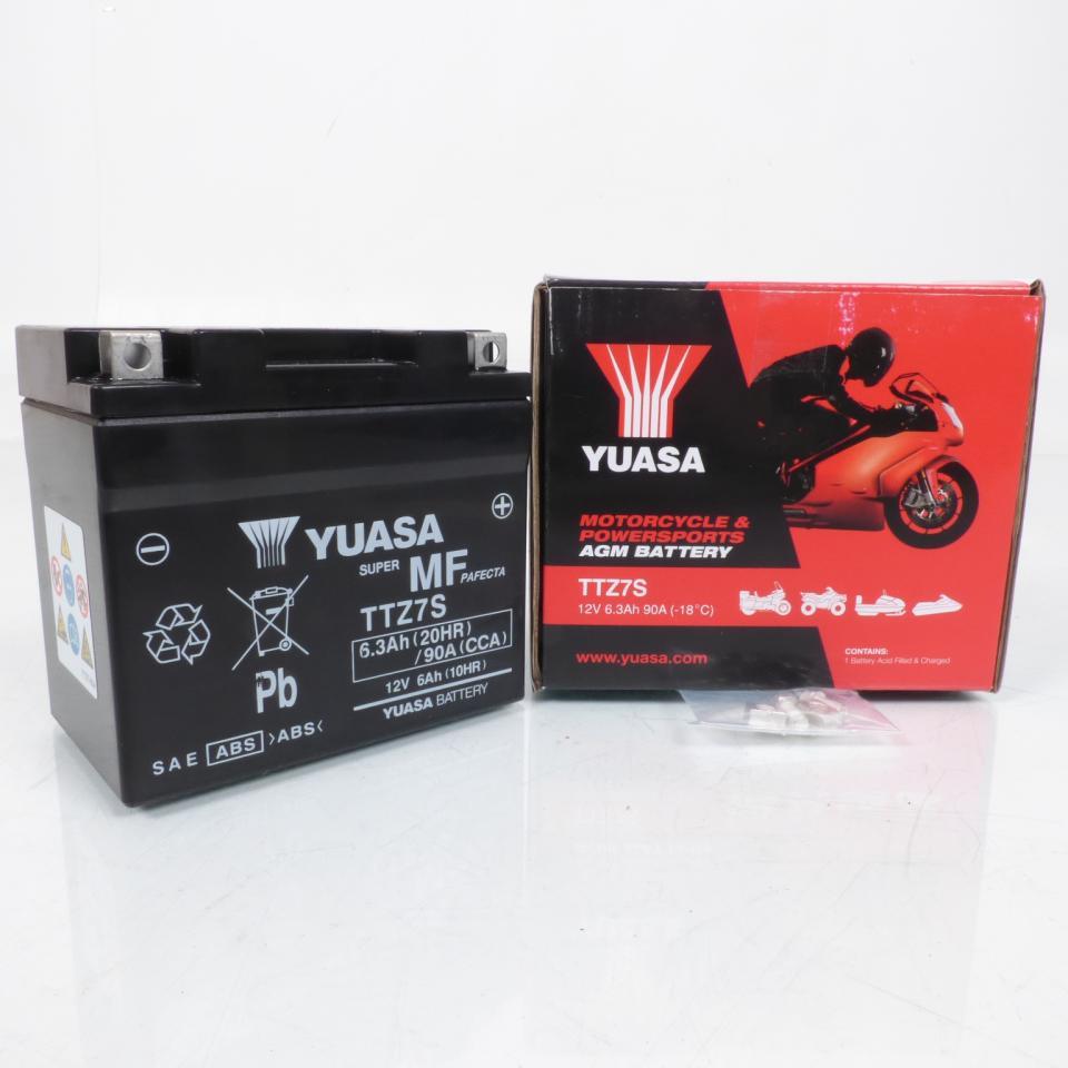 Batterie Yuasa pour Moto Yamaha 125 YBR 2007 à 2013 YTZ7S-BS / 12V 6Ah Neuf