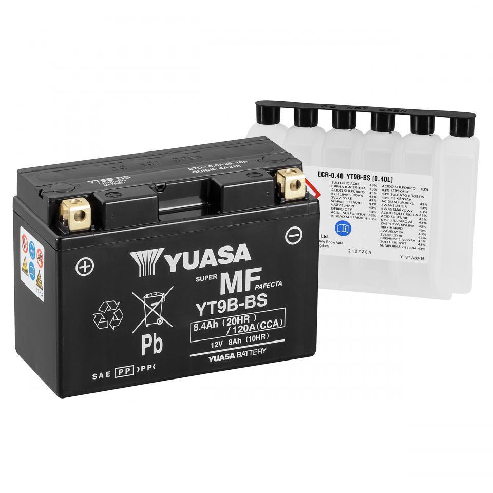 Batterie Yuasa pour Moto Yamaha 660 MT-03 2006 à 2013 YT9B-BS / 12V 8Ah Neuf