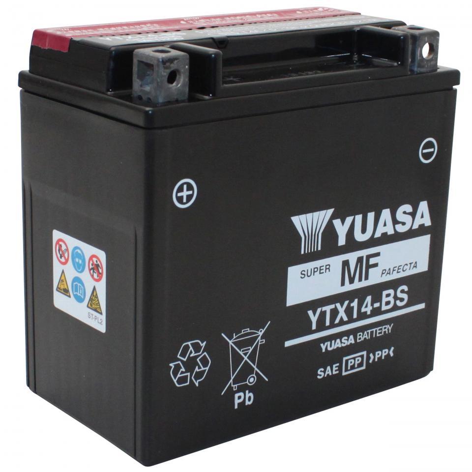 Batterie Yuasa pour Moto Kawasaki 1200 Zzr S 2002 à 2005 YTX14-BS / 12V 12Ah Neuf