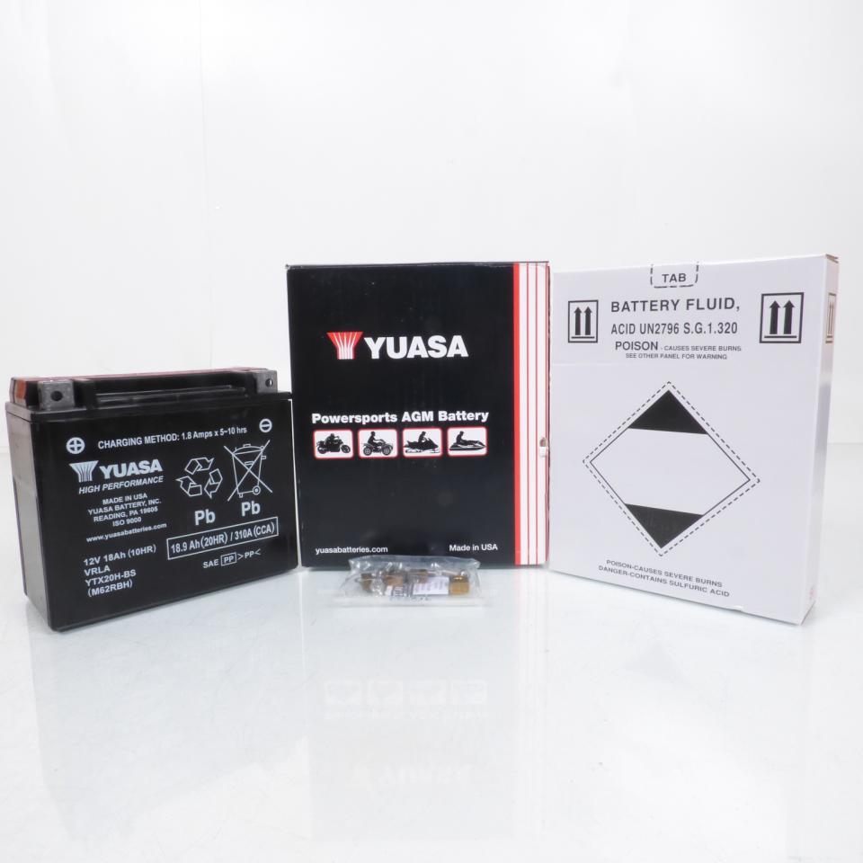 Batterie Yuasa pour Quad Arctic cat 1000 Mudpro I Ltd 2012 à 2015 YTX20H-BS / 12V 18Ah Neuf