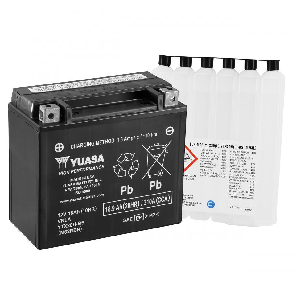 Batterie Yuasa pour Quad Arctic cat 1000 Mudpro I Ltd 2012 à 2015 YTX20H-BS / 12V 18Ah Neuf