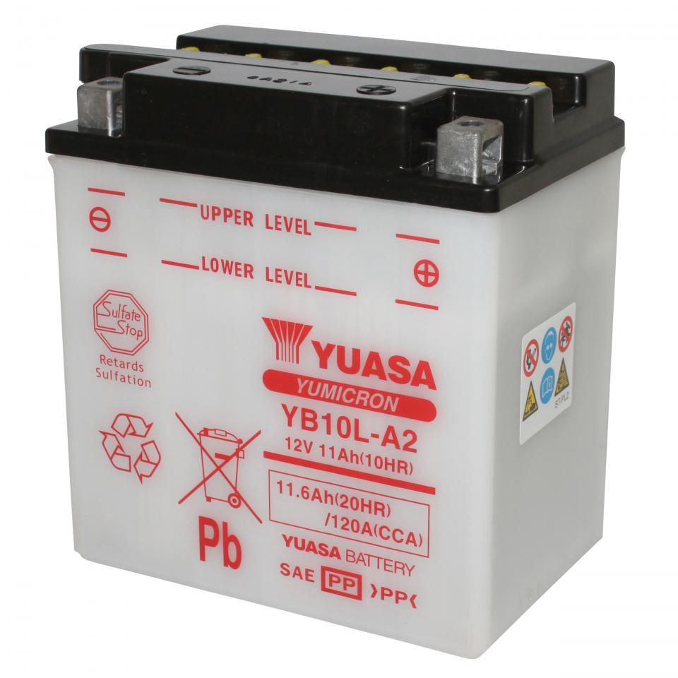 Batterie Yuasa pour Moto Suzuki 400 Gsx E 1980 à 1987 YB10L-A2 / 12V 11Ah Neuf