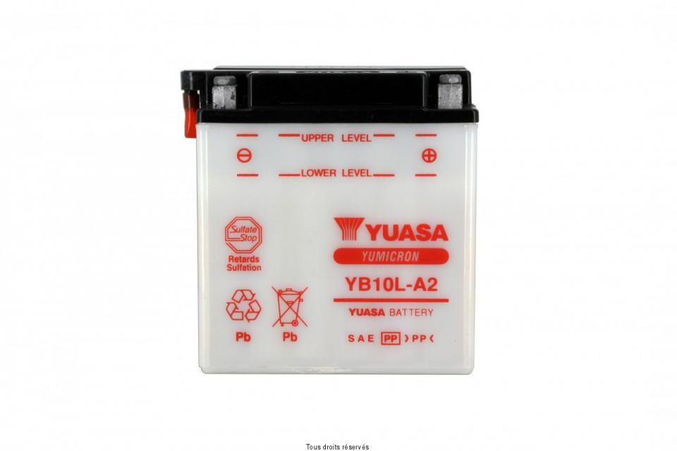 Batterie Yuasa pour Moto Suzuki 550 Gs E Batons 1980 à 1982 YB10L-A2 / 12V 11Ah Neuf