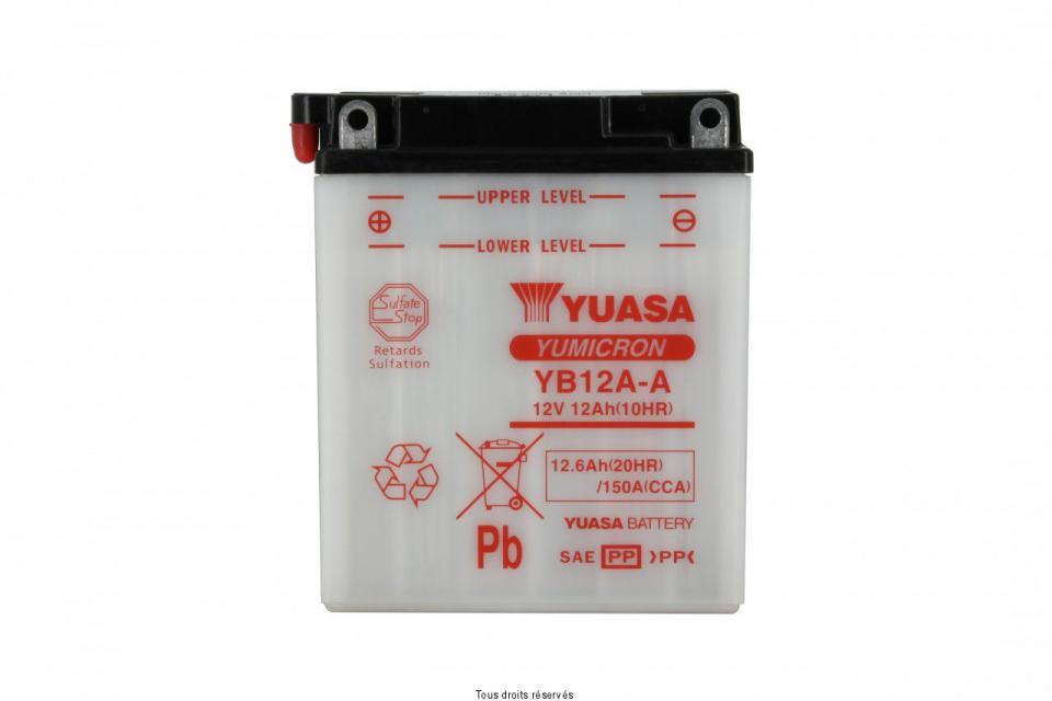 Batterie Yuasa pour Moto Honda 250 Cb N 1978 à 1980 YB12A-A / 12V 12Ah Neuf