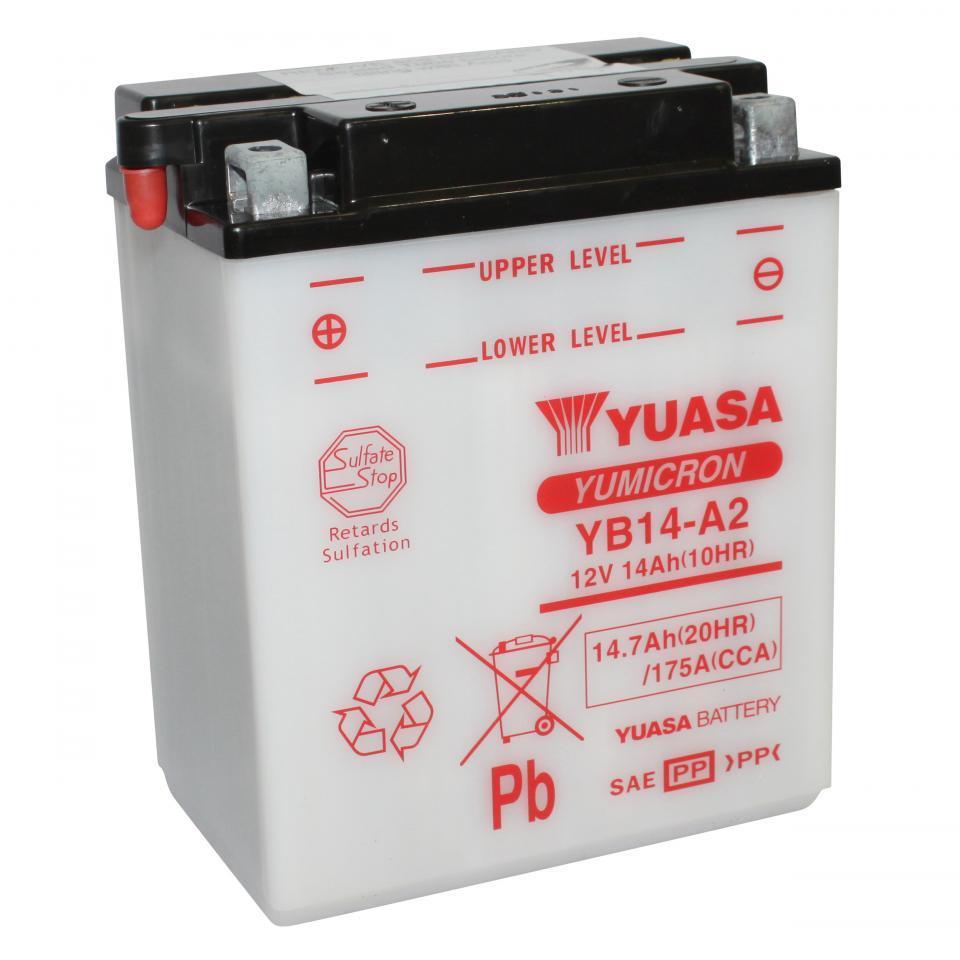 Batterie Yuasa pour Moto Kawasaki 1000 Gpz Rx 1986 à 1989 YB14-A2 / 12V 14Ah Neuf