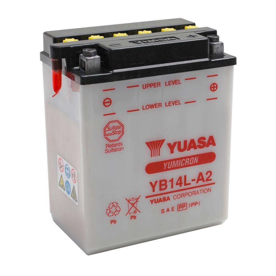 Batterie Yuasa pour Moto Triumph 955 DAYTONA MONOBRAS 1997 à 2001 YB14L-A2 / 12V 14.7Ah Neuf