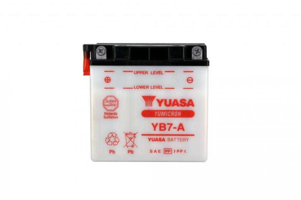 Batterie Yuasa pour Moto Suzuki 125 GN 1982 à 2003 YB7-A / 12V 8Ah Neuf