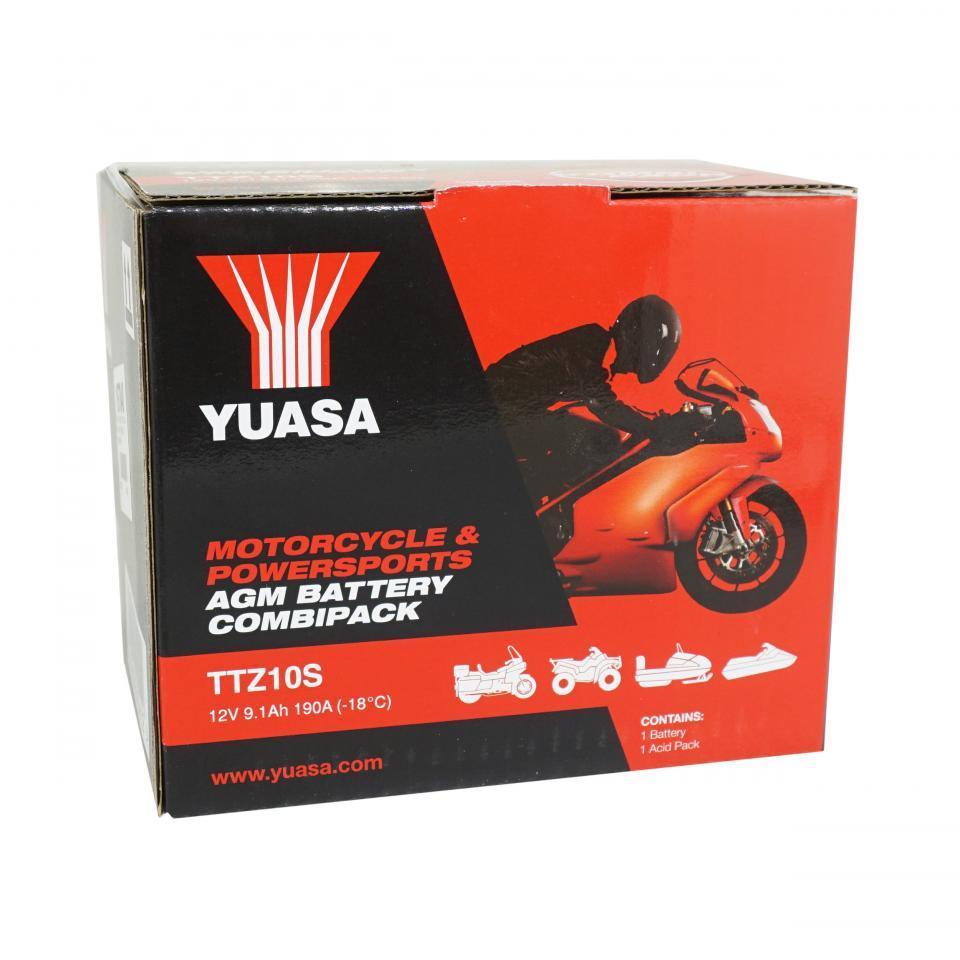 Batterie Yuasa pour Quad Yamaha 350 YFM R Raptor 2004 à 2013 YTZ10-S / YTZ10S / 12V 8Ah Neuf