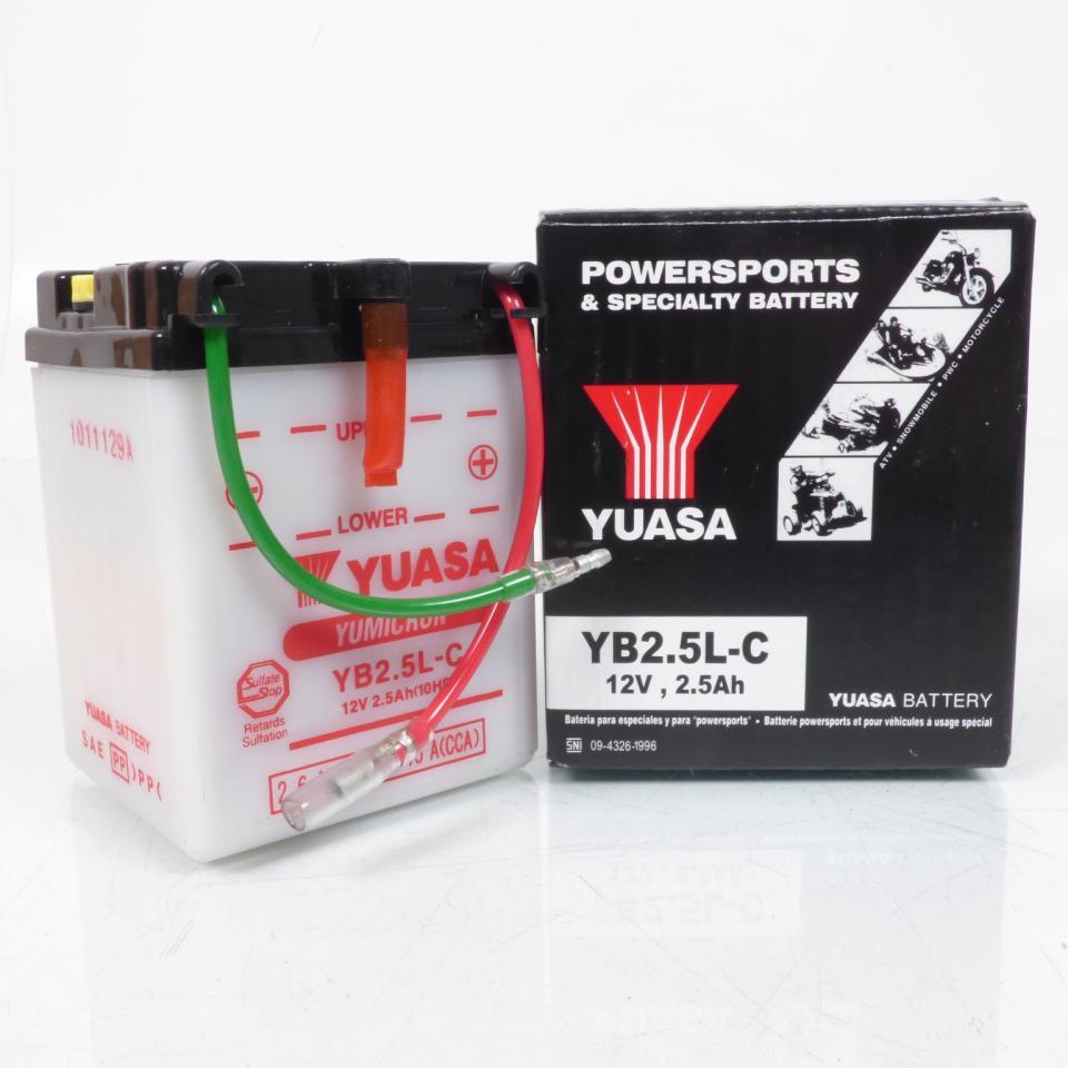 Batterie Yuasa pour Scooter Yamaha 50 Sg Sting 1984 à 1987 YB2.5L-C / 12V 2.5Ah Neuf