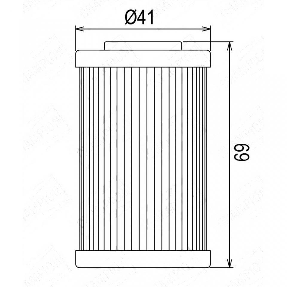 Filtre à huile Nypso pour Moto Husaberg 250 FE 2013-2013 équivalent COF555 Neuf