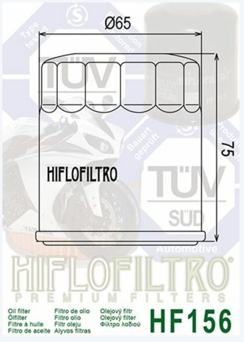 Filtre à huile Hiflofiltro pour Moto KTM 400 LC4 GS 1993 à 1998 HF156 / 583.38.045.000/100/101 Neuf