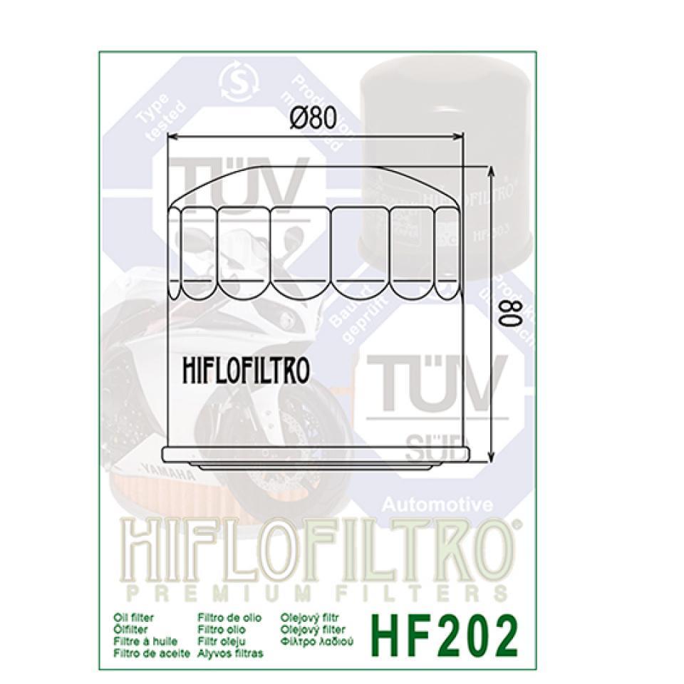 Filtre à huile Hiflofiltro pour Moto Kawasaki 500 GPZ S 1987 à 1989 Neuf