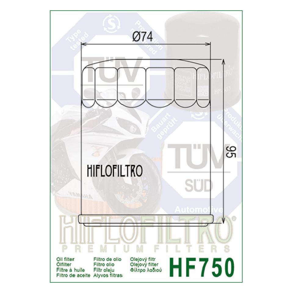 Filtre à huile Hiflofiltro pour Auto HF750 Neuf