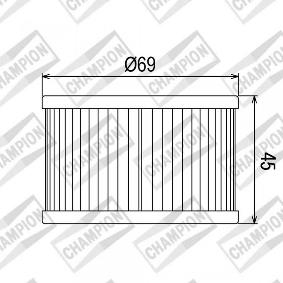 Filtre à huile Champion pour Moto Honda 450 Cb Dx 1989 à 1992 Neuf