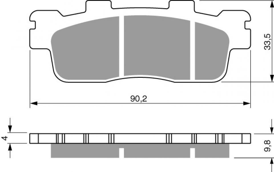 Plaquette de frein Gold Fren pour Scooter Kymco 200 Downtown I 2010 à 2015 ARD Neuf