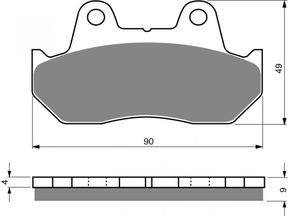 Plaquette de frein Gold Fren pour Honda 1100 GL Goldwing Interstate 1982 AVG/AVD / C/DC/1C Neuf