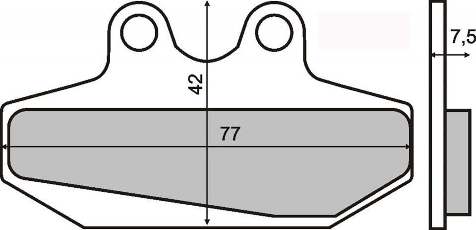 Plaquette de frein RMS pour Moto Derbi 50 Senda 2003 SR3A1A / AV Neuf